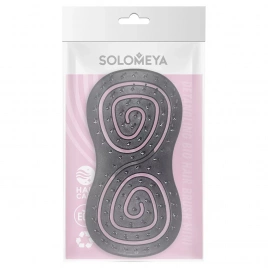 Подвижная био-расческа для волос черная мини, 1 шт | SOLOMEYA Detangling Bio Hair Brush Mini Black