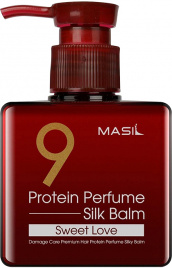 Несмываемый парфюмированый бальзам для поврежденных волос, 180 мл | MASIL 9 Protein Perfume Silk Balm Sweet Love