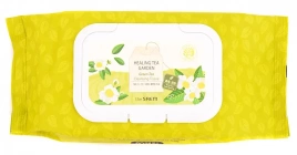 Очищающие влажные салфетки с зеленым чаем, 60 шт | THE SAEM Healing Tea Garden Green Tea Cleansing Tissue