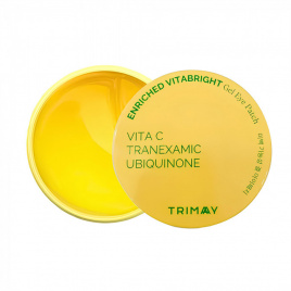 Осветляющие патчи с витамином С и транексамовой кислотой, 30+30шт | TRIMAY Q10 Enriched Vitabright Gel Eye Patch