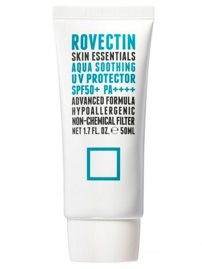 Успокаивающий солнцезащитный крем, 50 мл | ROVECTIN Skin Essentials Aqua Soothing UV Protector SPF50+PA++++ фото 1