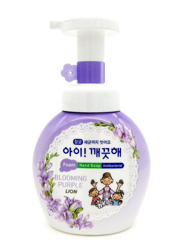 Пенное мыло для рук с ароматом фиалки, дозатор 250 мл | LION Ai-Kekute Foam Handsoap Blooming Purple фото 1