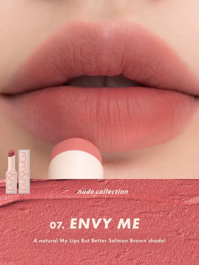 Матовая помада для губ, 3 гр | ROM&ND Zero Matte Lipstick 07 Envy Me фото 2