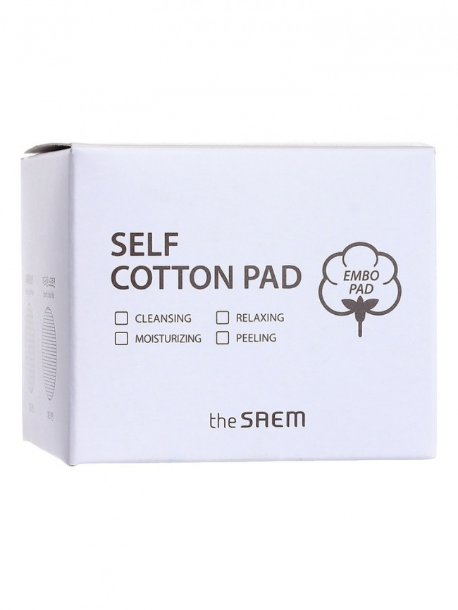 Хлопковые пэды для лица, 1*50 шт | THE SAEM Self Cotton Pad фото 2