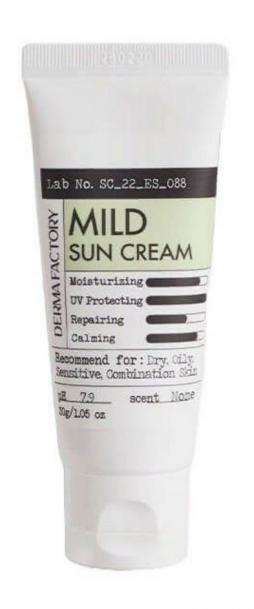 Солнцезащитный крем, 30 мл | Derma Factory Mild Sun Cream SPF 50+ PA++++ фото 1