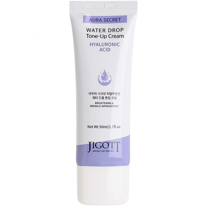 Увлажняющий крем для лица с гиалуроновой кислотой, 50 мл | JIGOTT Aura Secret Hyaluronic Acid Water Drop Tone Up Cream фото 1