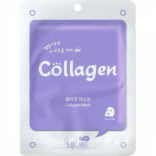 Маска тканевая с коллагеном, 22 гр | MIJIN MJ on Collagen mask pack фото 1