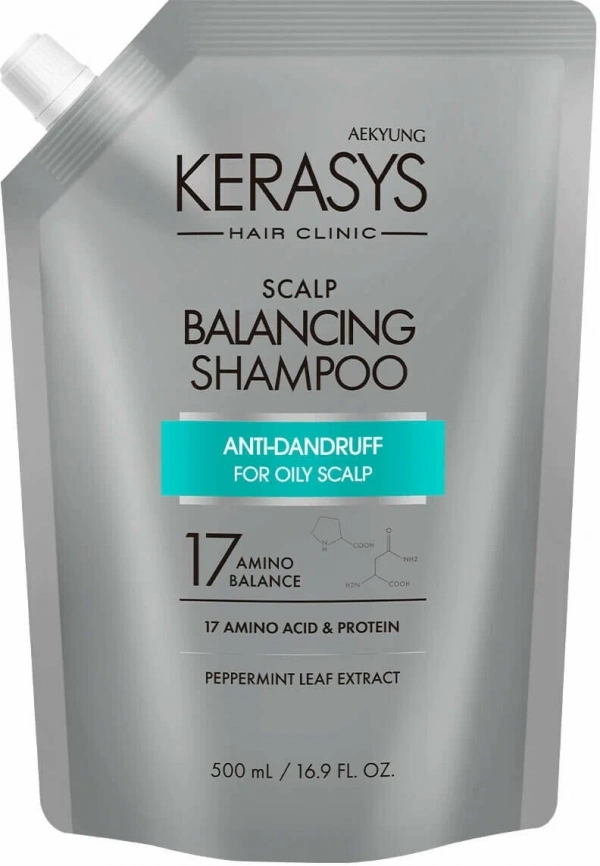 Шампунь для жирной кожей головы, запаска 500 мл | Kerasys Scalp Balancing Shampoo For Oily Scalp фото 1