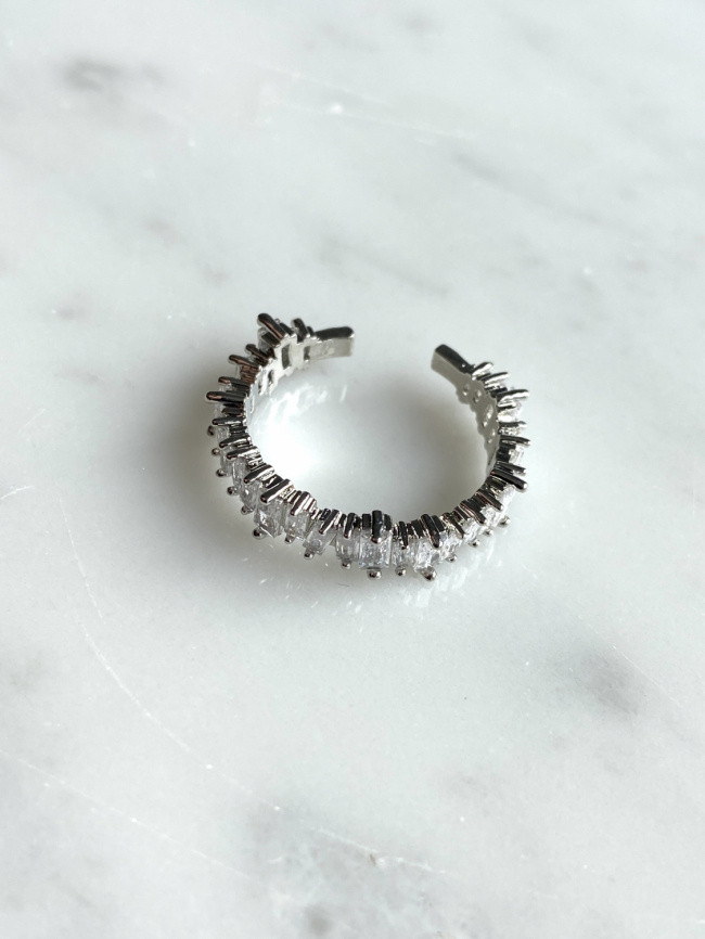 Кольцо Венди, серебряный цвет | Cosmos фото 1