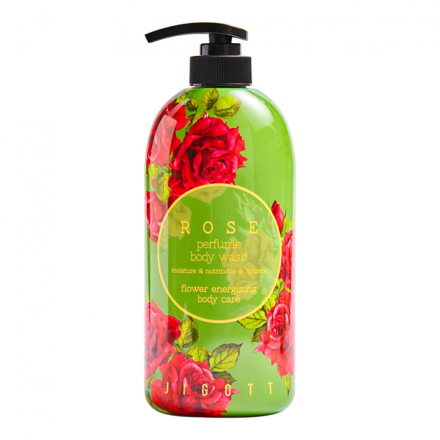 Парфюмированый гель для душа с ароматом розы, 750 мл | JIGOTT ROSE PERFUME BODY WASH фото 1