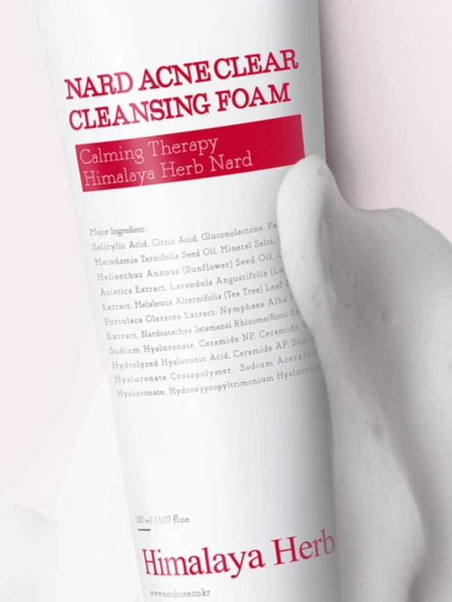 Пенка для проблемной кожи, 150 мл | NARD ACNE CLEAR CLEANSING FOAM фото 2