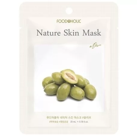 Тканевая маска с экстрактом оливы, 23 мл | FoodaHolic Olive Nature Skin Mask фото 1