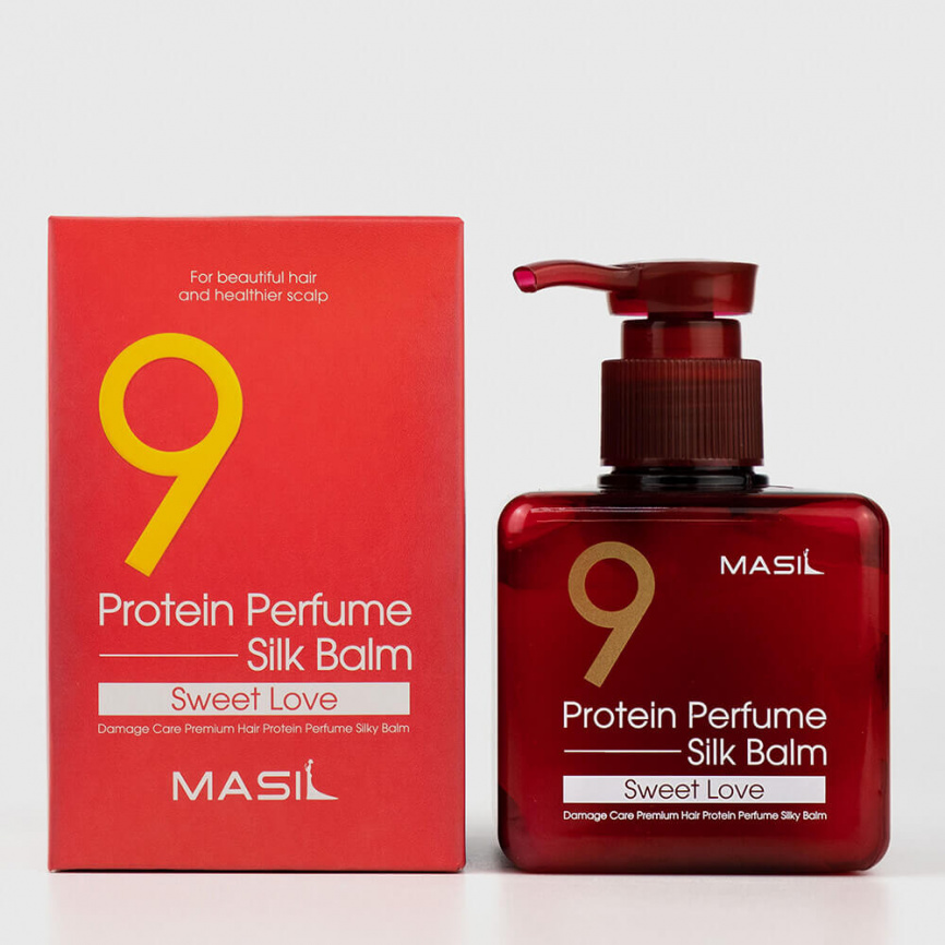 Несмываемый парфюмированый бальзам для поврежденных волос, 180 мл | MASIL 9 Protein Perfume Silk Balm Sweet Love фото 2