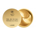 Гидрогелевые патчи муцин улитки и золото, 60 шт | L.SANIC Snail 24K Gold Premium eye patch