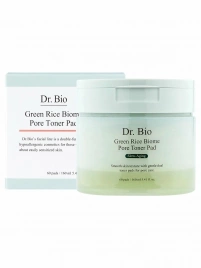 Dr. Bio Пилинг-пэды осветляющие с экстрактом зелёного риса GREEN RICE BIOME PORE TONER PAD 160 мл