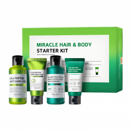Набор миниатюр средств с матчей для волос и тела, 60м*2шт+30мл*2шт  | SOME BY MI Miracle Hair & Body Starter Kit
