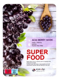 Маска для лица тканевая с ягодой асаи, 23 мл | EYENLIP SUPER FOOD ACAI BERRY MASK 