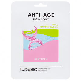 Антивозрастная тканевая маска с пептидами, 25 гр | L.SANIC Peptides Anti-Age Mask Sheet