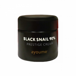 Крем для лица с муцином черной улитки, 70 мл | AYOUME 90% Black Snail Prestige Cream