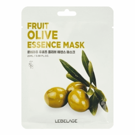 Тканевая маска с экстрактом оливы, 25 мл | LEBELAGE ESSENCE FRUIT OLIVE MASK