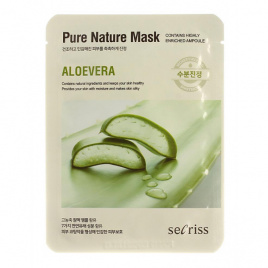 Маска для лица тканевая с алоэ, 25 мл | ANSKIN Secriss Pure Nature Mask Pack - Aloevera