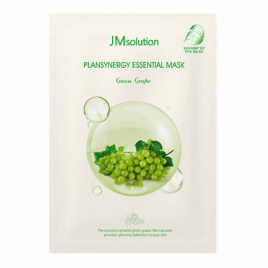 Витализирующая тканевая маска с зеленым виноградом, 30 мл | JMsolution Plansynergy Essential Mask Green Grape