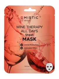 MISTIC Тканевая маска для лица с экстрактом вина WINE THERAPY ALL DAYS Sheet MASK 24 мл