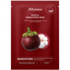 Осветляющая тканевая маска с мангостином, 30 мл | JMsolution Tropical Mangosteen Mask