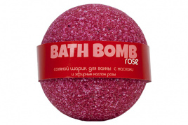 Бурлящий шарик для ванны с экстрактом розы, 120 гр | Savonry Rose Bath Bomb