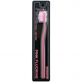 Антибактериальная зубная щетка, 1 шт | TRIMAY Pink Fluorine Toothbrush
