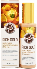 Тональный крем с эффектом сияния, 100 мл | ENOUGH Rich Gold Double Wear Radiance Foundation #21