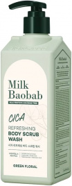 Гель-скраб для душа, 500 мл | MilkBaobab Cica Body Scrub Wash