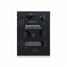 Тканевая маска с муцином черной улитки, 20 мл | AYOUME Black Snail Prestige Mask Sheet