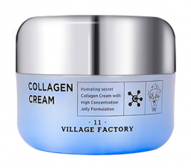 Крем для лица с коллагеном и  экстрактом лимонной вербены, 50 мл | VILLAGE 11 FACTORY Collagen Cream