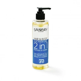 Шампунь-гель для душа 2в1 Свежесть и комфорт, 250 мл | Savonry Hair&Body Shower Ger 2 in 1