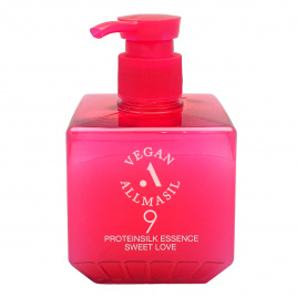 Несмываемая парфюмированная эссенция для волос, 200 мл | ALLMASIL 9 Protein Silk Essence Sweet Love
