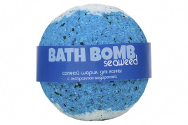 Бурлящий шарик для ванны с экстрактом морских водорослей, 120 гр | Savonry Seaweed Bath Bomb