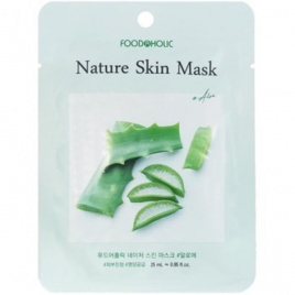 Тканевая маска с экстрактом алоэ, 23 мл | FoodaHolic Aloe Nature Skin Mask