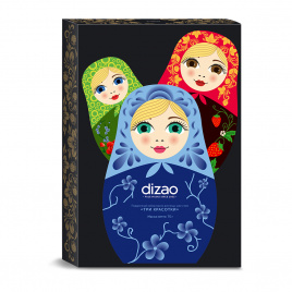 Подарочный набор тканевых масок для лица, шеи и век "Три красотки", 1уп*3шт | DIZAO