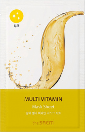 Маска для лица тканевая с витаминами, 22 мл | THE SAEM BIO SOLUTION Radiance Multi Vitamin Mask Sheet