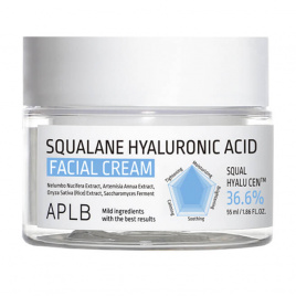 Крем для лица со скваланом и гиалуроновой кислотой, 55 мл | APLB SQUALANE HYALURONIC ACID FACIAL CREAM