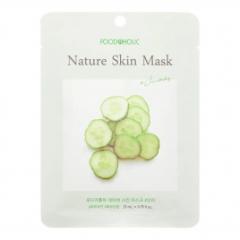 Тканевая маска с экстрактом огурца, 23 мл | FoodaHolic Cucumber Nature Skin Mask
