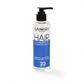 Шампунь для волос Укрепление и тонус, 200 мл | Savonry Hair Shampoo