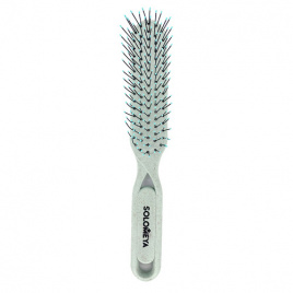 Расческа для сухих и влажных волос пастельно-зеленая, 1 шт | SOLOMEYA Detangler Hairbrush for Wet & Dry Hair Pastel Green