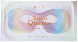 Гидрогелевая маска для глаз с кварцем и лавандой, 1 шт | PETITFEE Aura Quartz Hydrogel Eye Zone Mask Iridescent Lavender