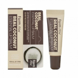 Бальзам для губ с экстрактом кокоса, 10 мл | FarmStay Real Coconut Essential Lip Balm