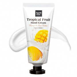 Крем для рук питательный с маслом ши и манго, 50 мл | FarmStay Tropical Fruit Hand Cream Mango & Shea Butter 