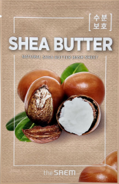 Маска тканевая с экстрактом масла ши, 21 мл | THE SAEM Natural Shea Butter Mask Sheet
