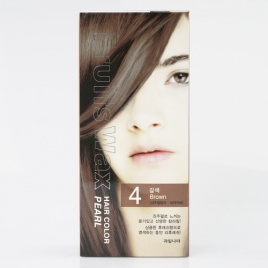 Краска для волос на фруктовой основе, 60мл+60гр | WELCOS Fruits Wax Pearl Hair Color #04
