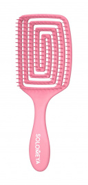 Расческа для волос (лопатка) с ароматом клубники, 1 шт | SOLOMEYA Solomeya Wet Detangler Brush Paddle Strawberry